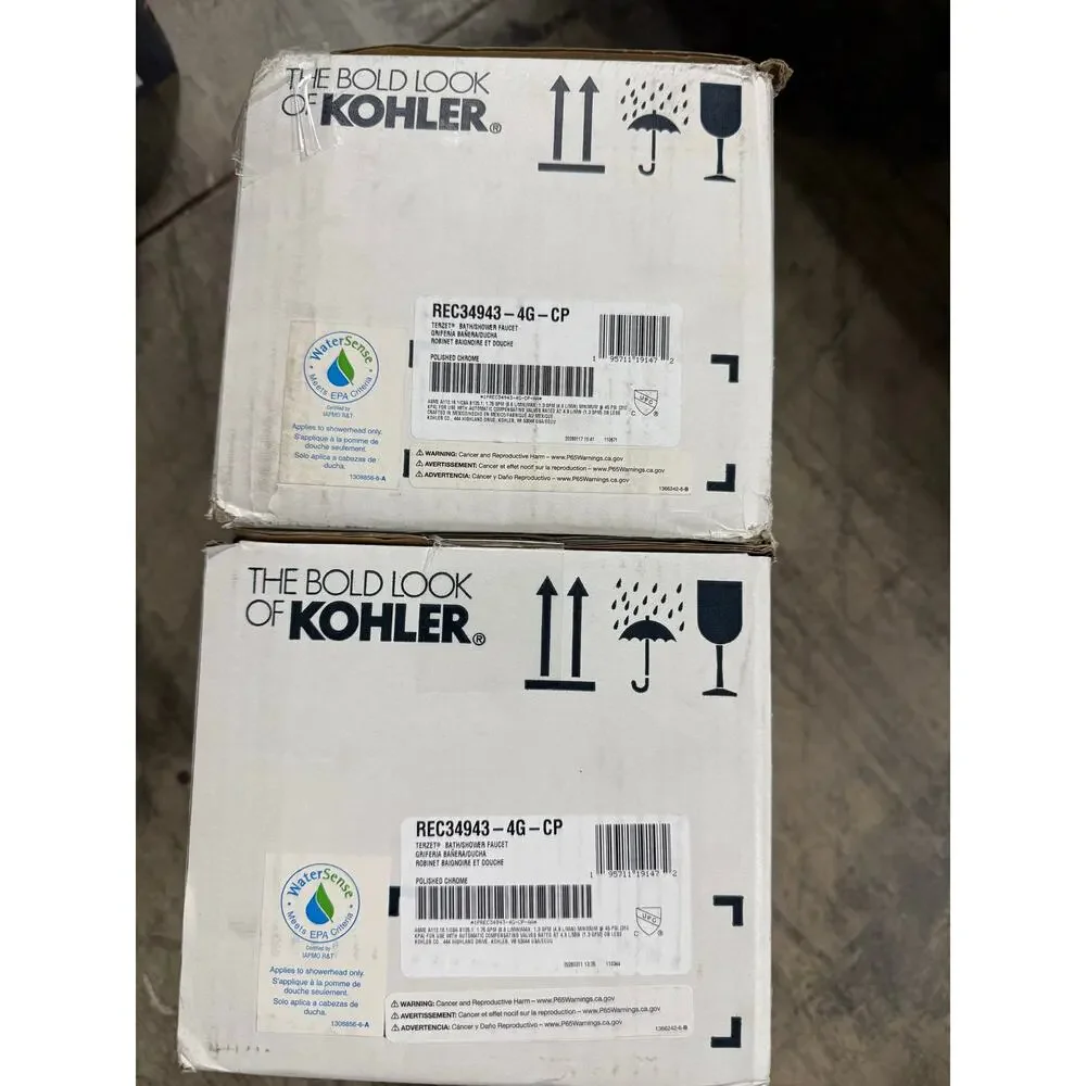 Kohler Terzet Bath and Shower Trim Set Chrome